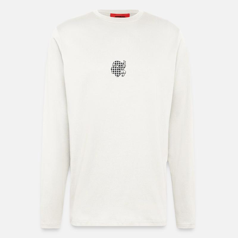 Kleiner Kopf Moor - Langarmshirt - made by SPREAD  - OFF WHITE