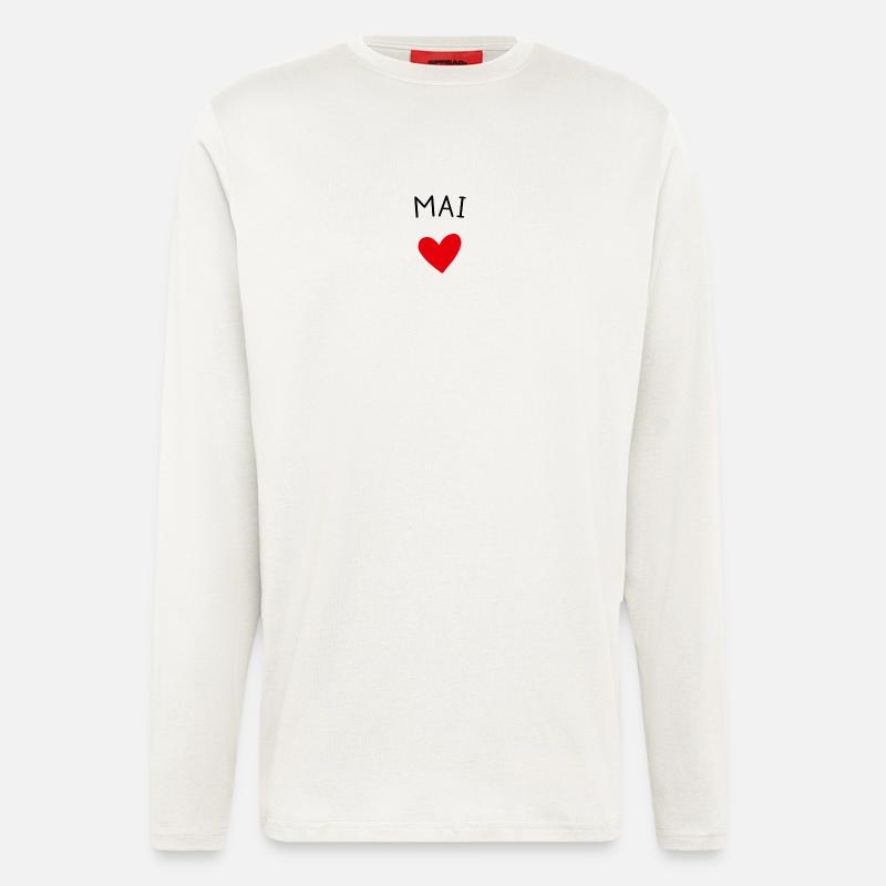 Werdende Mutter May – Baby unterwegs ❤️ - Langarmshirt - made by SPREAD  - OFF WHITE