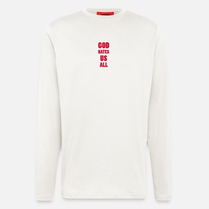 God hate us all ! - Langarmshirt - made by SPREAD  - OFF WHITE