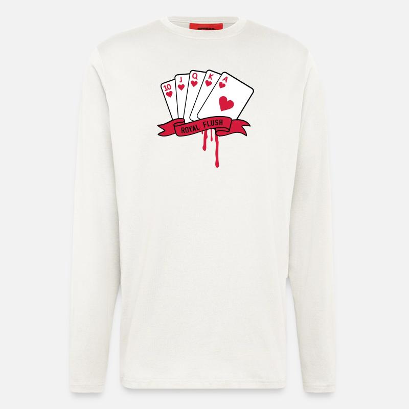 Royal Flush - Langarmshirt - made by SPREAD  - OFF WHITE