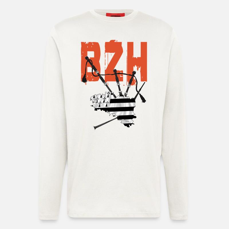 Dudelsack bzh - Langarmshirt - made by SPREAD  - OFF WHITE
