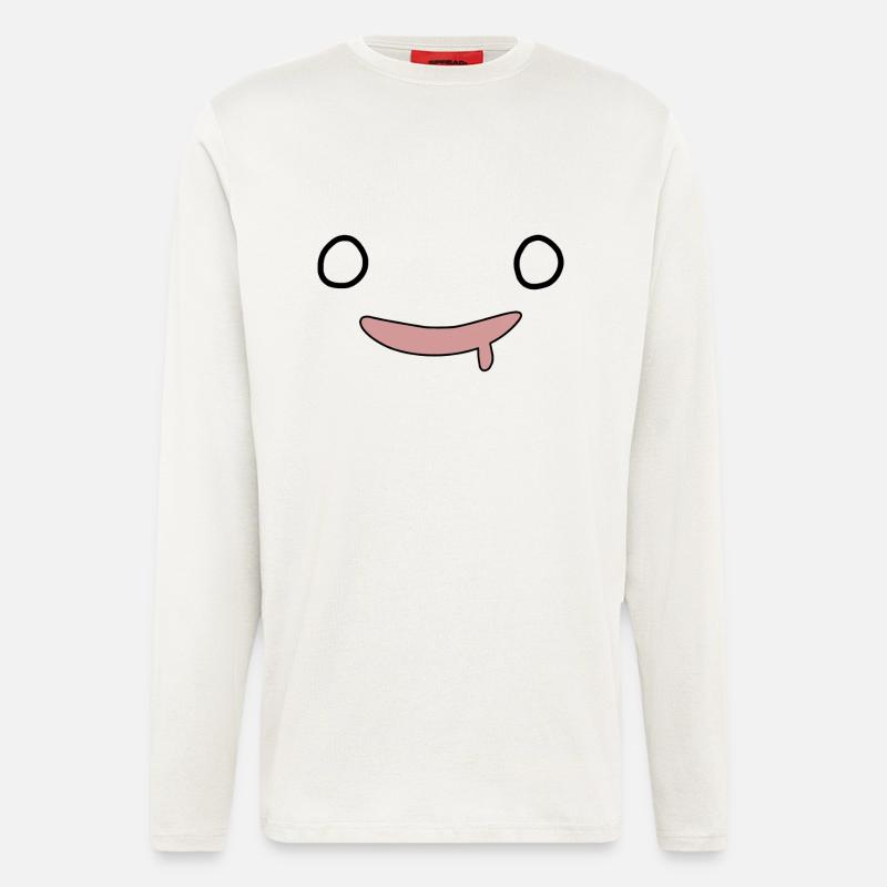 kawaii face, funny expression - Longsleeve - made by SPREAD  - OFF WHITE