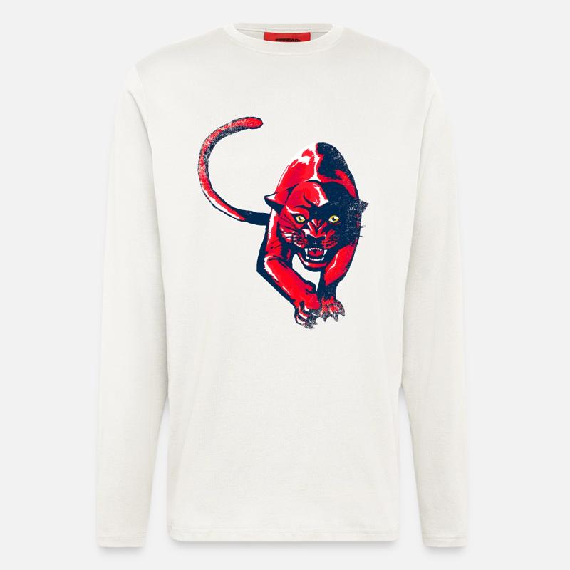 Roter Panther - Langarmshirt - made by SPREAD  - OFF WHITE