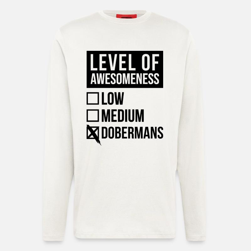 Dobermann Dobermann Dobermann - Langarmshirt - made by SPREAD  - OFF WHITE