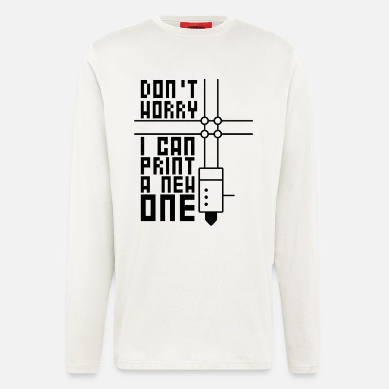 3D-Drucken 3D-Filament-3D-Drucker - Langarmshirt - made by SPREAD  - OFF WHITE