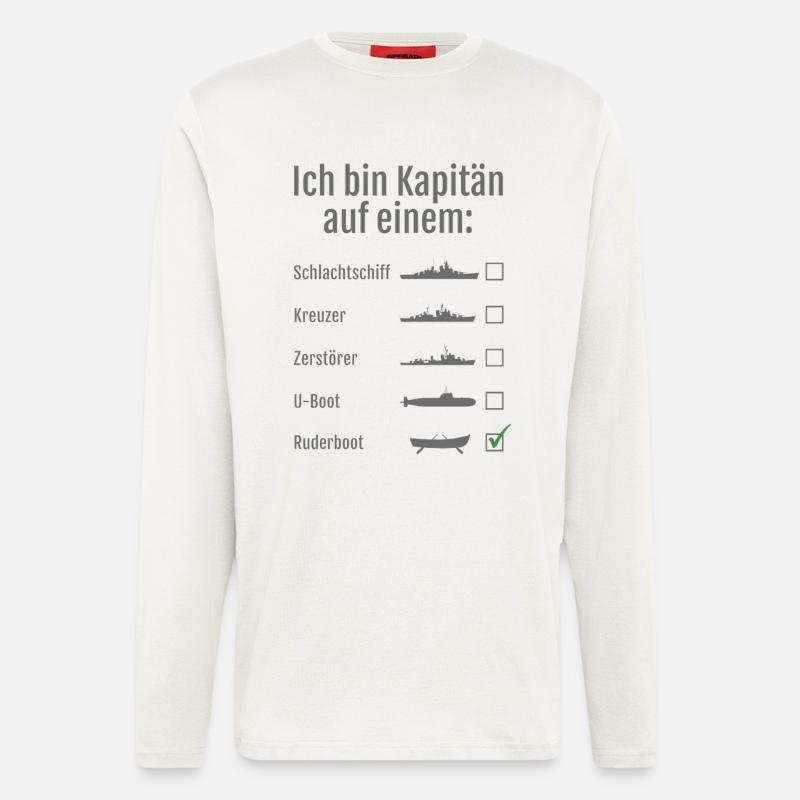 I'm a captain on a ... - Longsleeve - made by SPREAD  - OFF WHITE