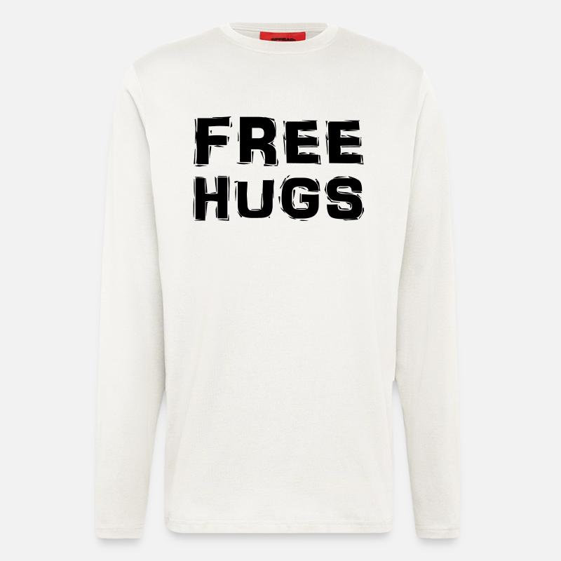 Free Hugs - Langarmshirt - made by SPREAD  - OFF WHITE