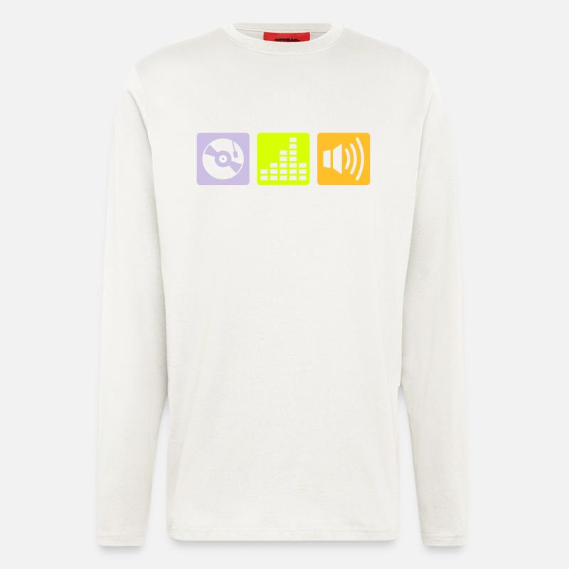 Music - DJ - Langarmshirt - made by SPREAD  - OFF WHITE