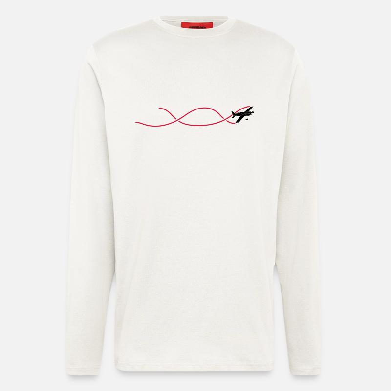 Aerobatics with roller - Longsleeve - made by SPREAD  - OFF WHITE
