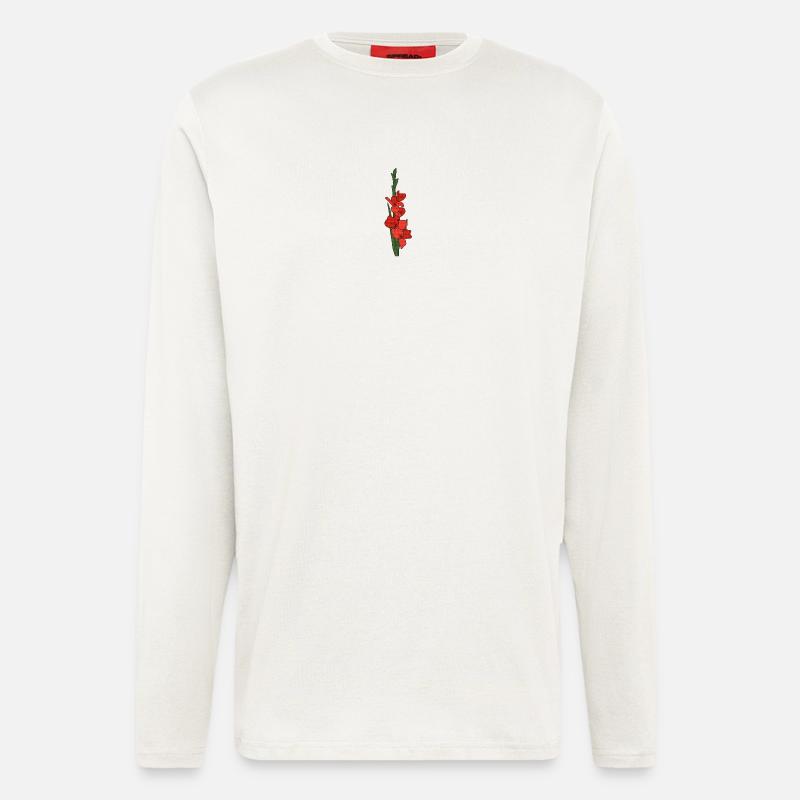 Gladiole - Langarmshirt - made by SPREAD  - OFF WHITE
