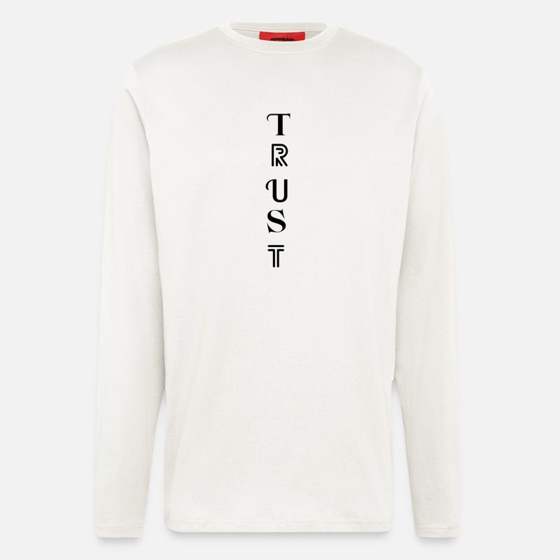 TRUST – Trust your path - Longsleeve - made by SPREAD  - OFF WHITE