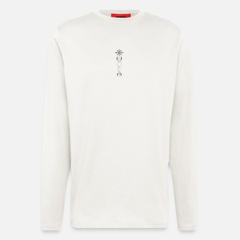 Geometric pattern moon sun - Longsleeve - made by SPREAD  - OFF WHITE