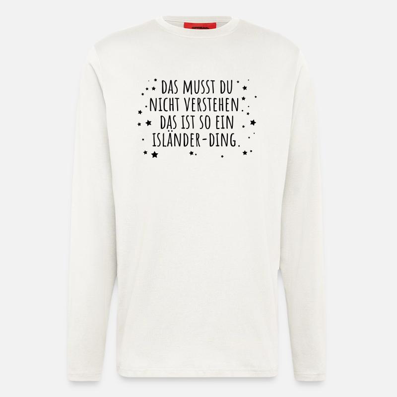 Isländer-Ding - Langarmshirt - made by SPREAD  - OFF WHITE