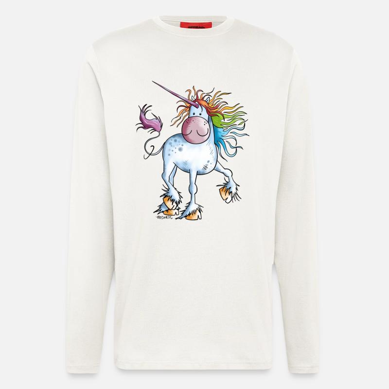 Rainbow Unicorn - Longsleeve - made by SPREAD  - OFF WHITE