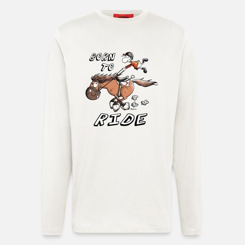 Born to Ride - Langarmshirt - made by SPREAD  - OFF WHITE