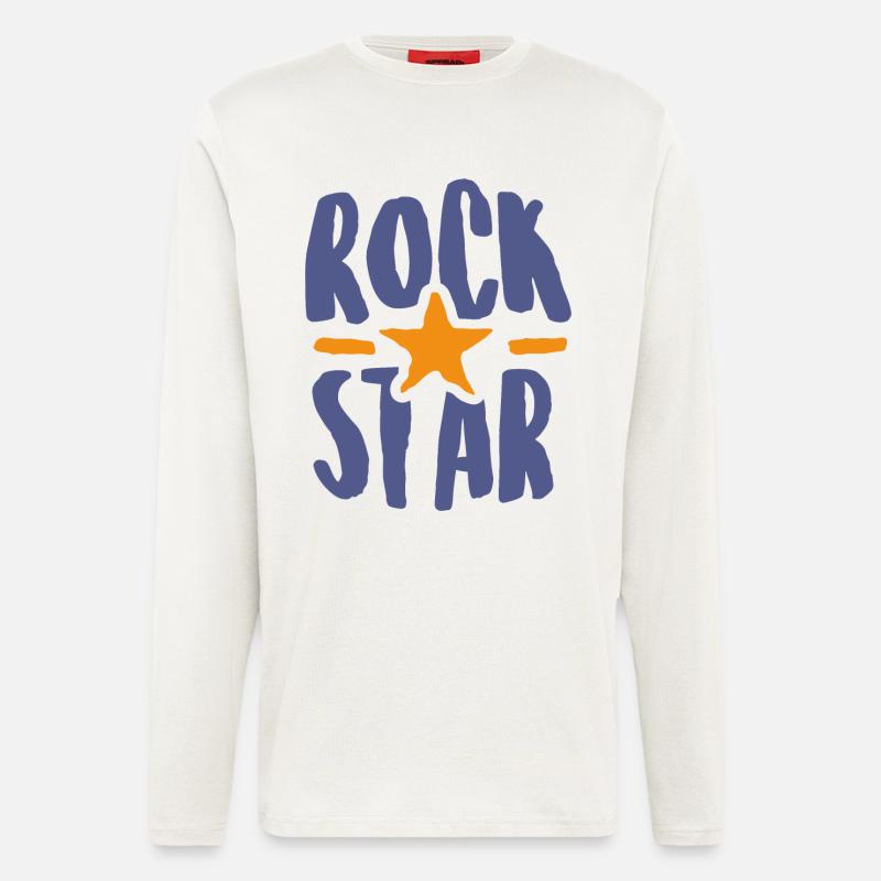 rock star - Langarmshirt - made by SPREAD - OFF WHITE
