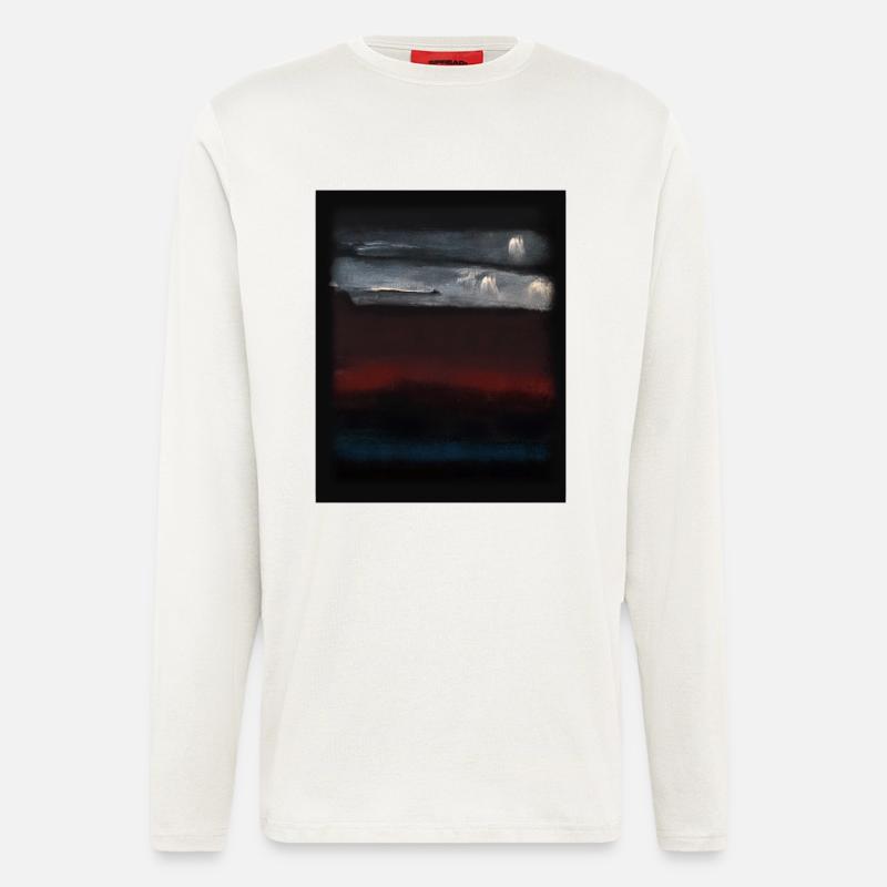 Rothko-Stil in digitalen Farben - Langarmshirt - made by SPREAD  - OFF WHITE