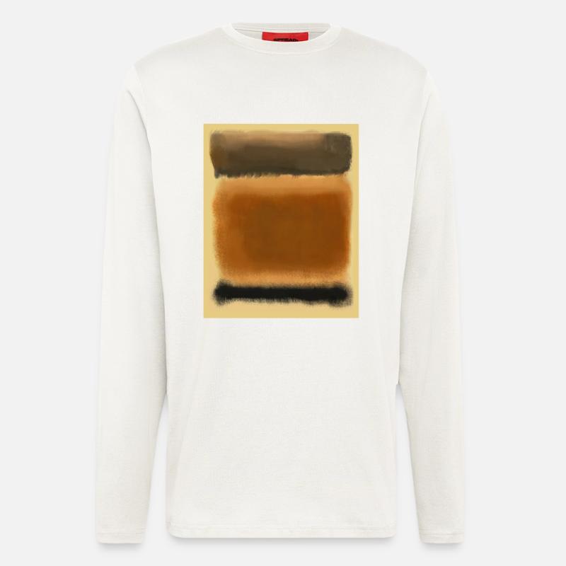 Rothko-Kunst im digitalen Stil - Langarmshirt - made by SPREAD  - OFF WHITE