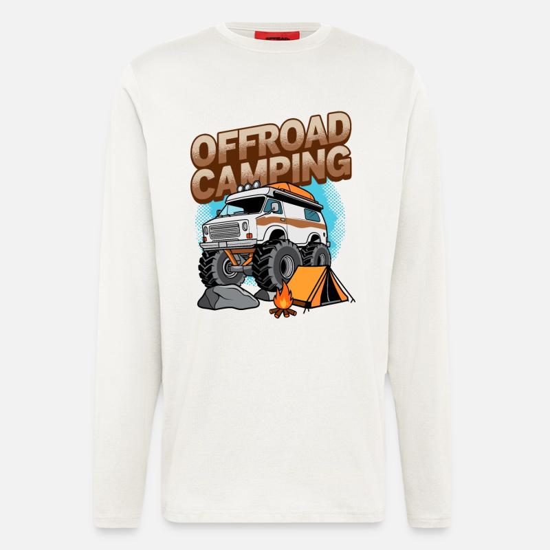 Offroad Camping - Langarmshirt - made by SPREAD  - OFF WHITE