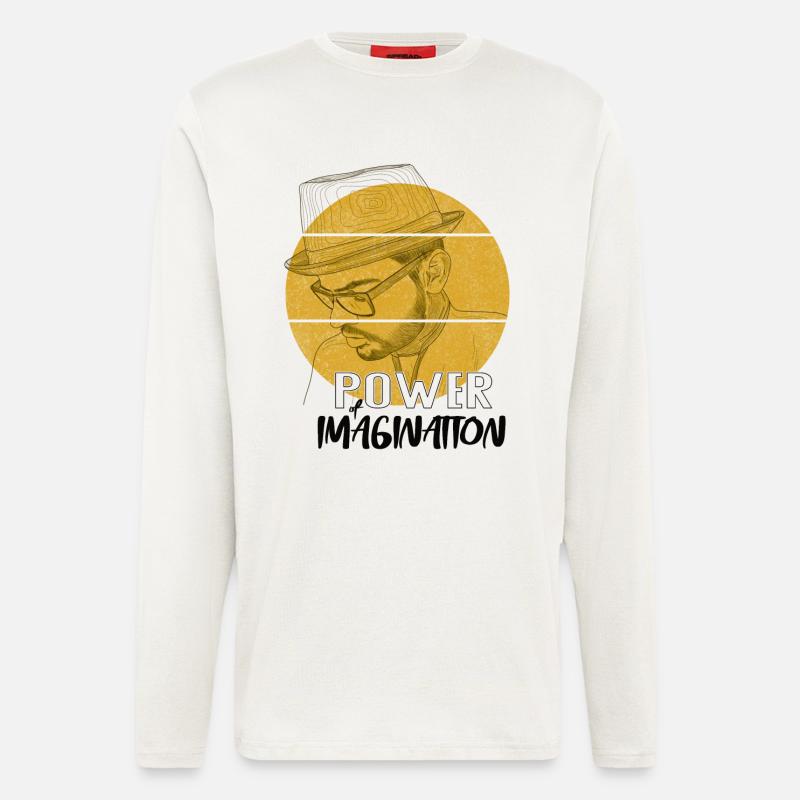 Power Imagination – Creative Statement Design - Longsleeve - made by SPREAD  - OFF WHITE