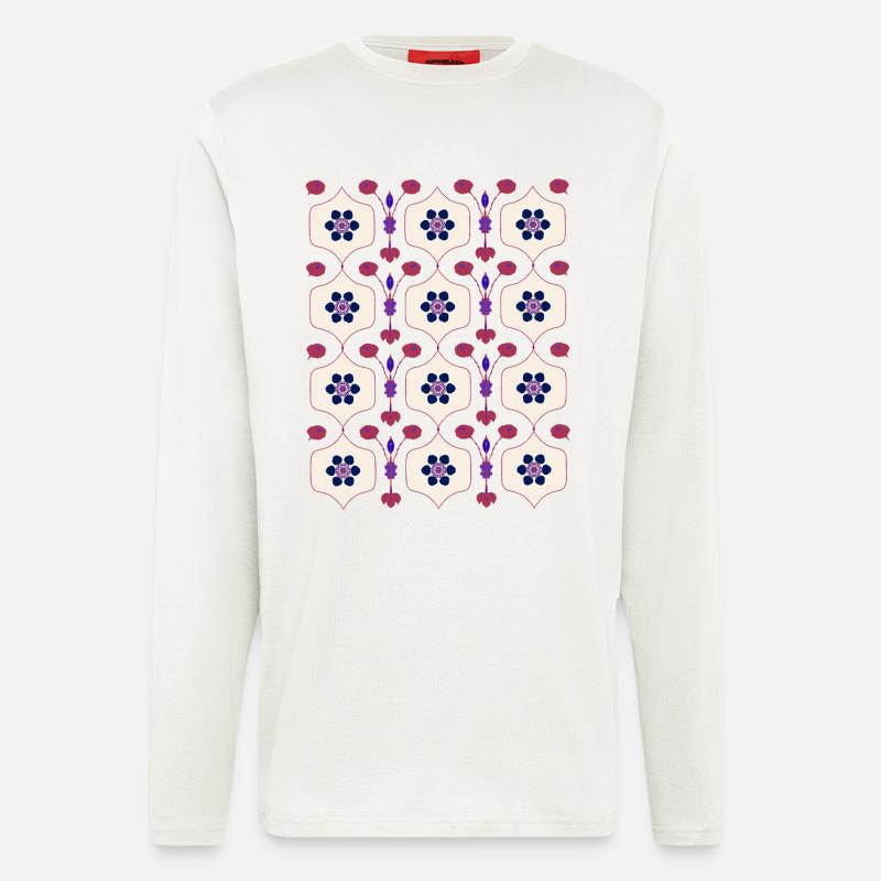 Florale Art Déco Romantik - Langarmshirt - made by SPREAD  - OFF WHITE