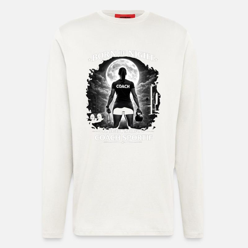 Night Shift Coach Sportif - Longsleeve - made by SPREAD  - OFF WHITE
