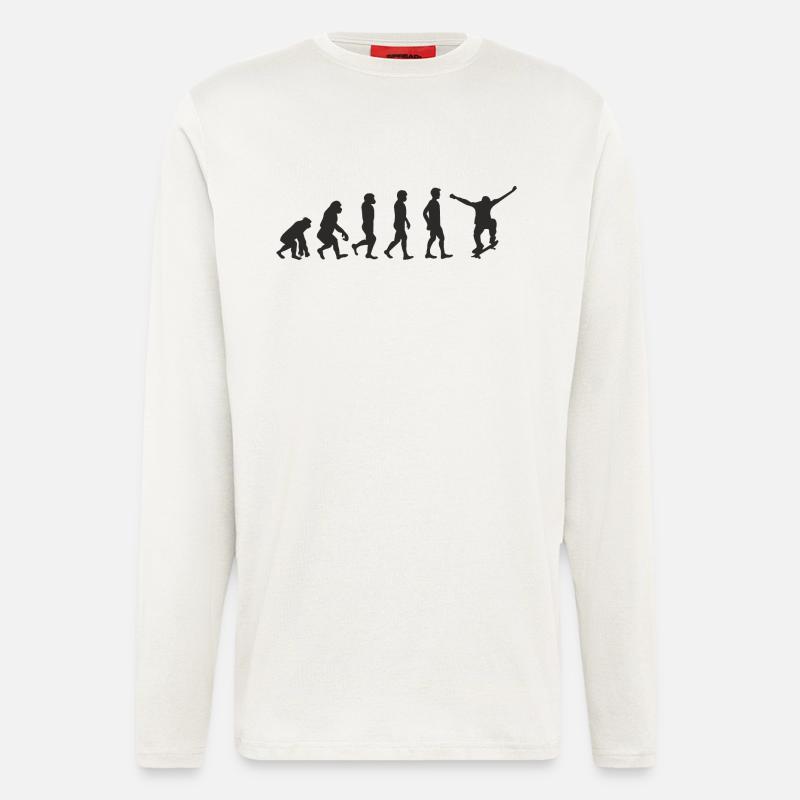 Evolution Skater - Langarmshirt - made by SPREAD  - OFF WHITE