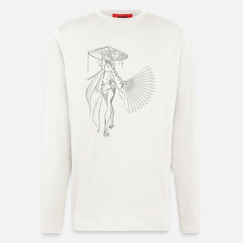schwarz Mio. - Langarmshirt - made by SPREAD  - OFF WHITE