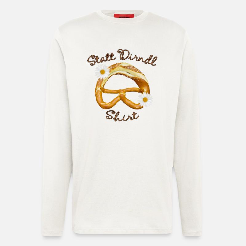 STATT DIRNDL MAEDCHEN BREZEL - Langarmshirt - made by SPREAD  - OFF WHITE