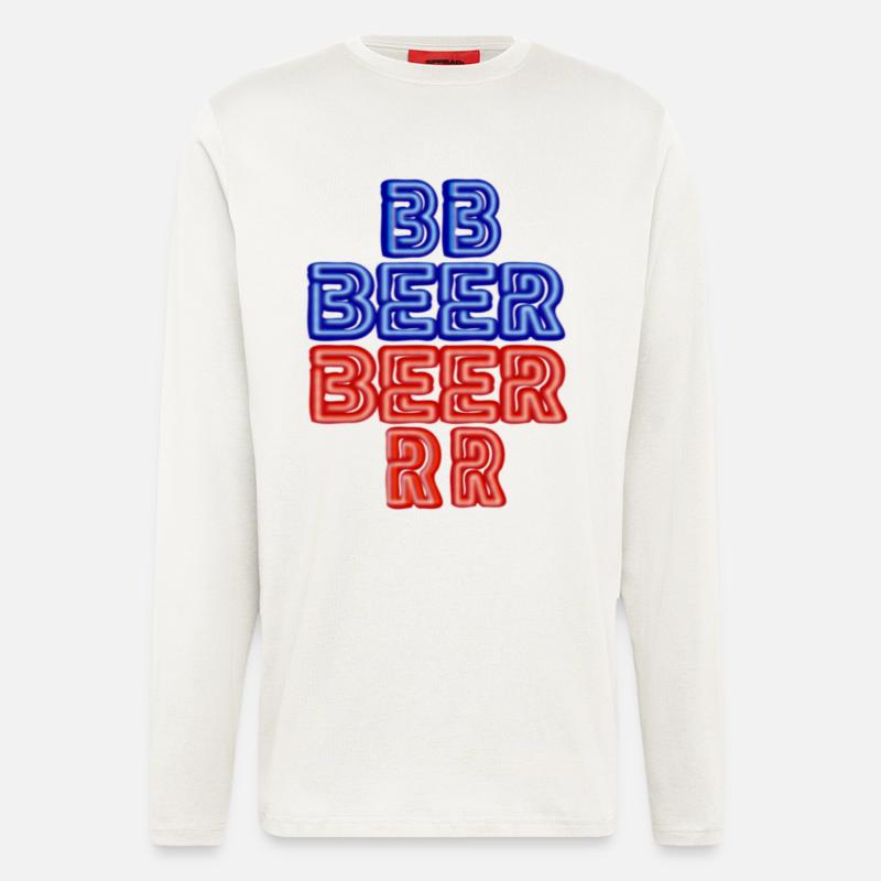 BIER - Langarmshirt - made by SPREAD - OFF WHITE