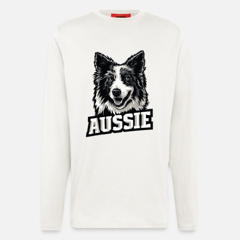 Australian Shepherd – Aussie Pride - Langarmshirt - made by SPREAD  - OFF WHITE
