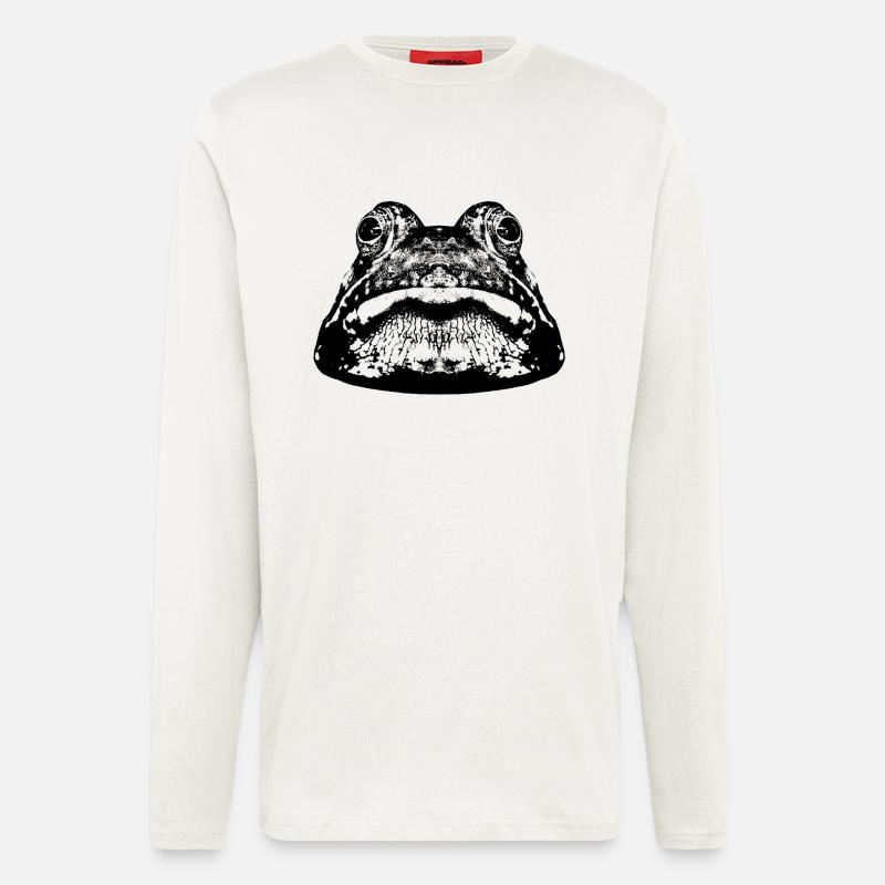 Frog / frog / graphic - Longsleeve - made by SPREAD  - OFF WHITE