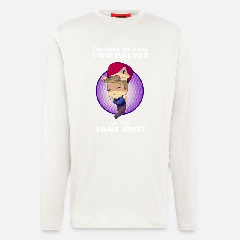 Der gleiche Idiot - Langarmshirt - made by SPREAD  - OFF WHITE