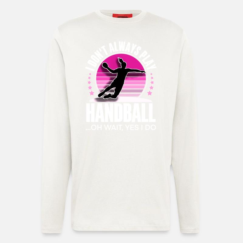 Handballeur handballeur - Manches longues bio décontracté fabriqué en UE - OFF WHITE