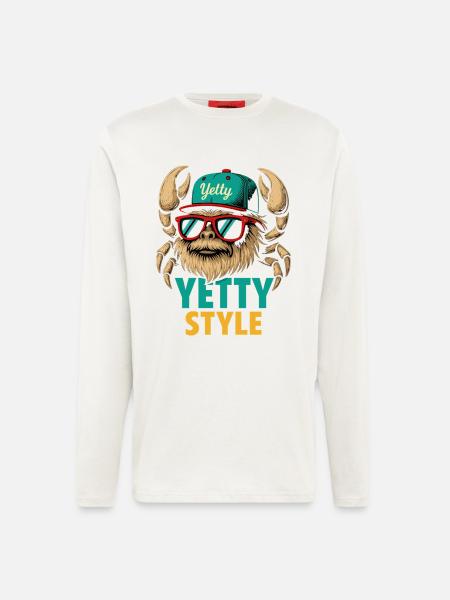 Yetty Style Yeti Graphic - Longsleeve - made by SPREAD  - OFF WHITE