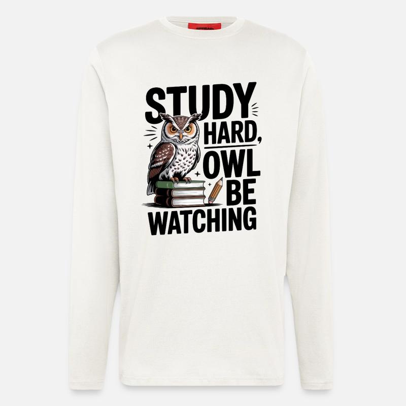 weise Eule - Langarmshirt - made by SPREAD  - OFF WHITE