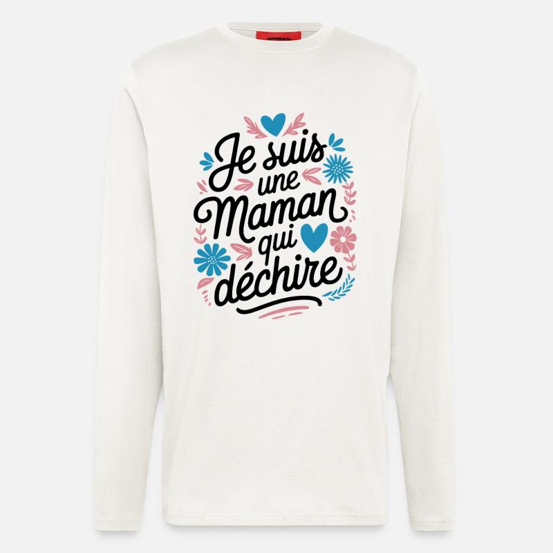 Ich bin eine Killer-Mutter - Langarmshirt - made by SPREAD  - OFF WHITE