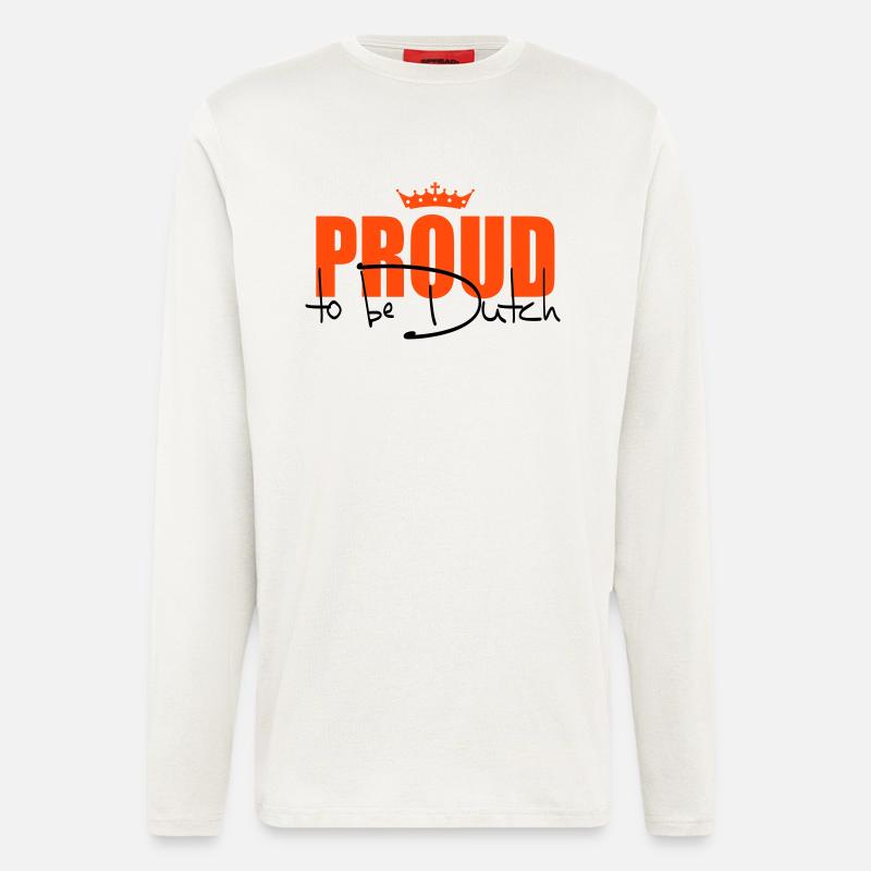 Proud to be Dutch - Langarmshirt - made by SPREAD  - OFF WHITE