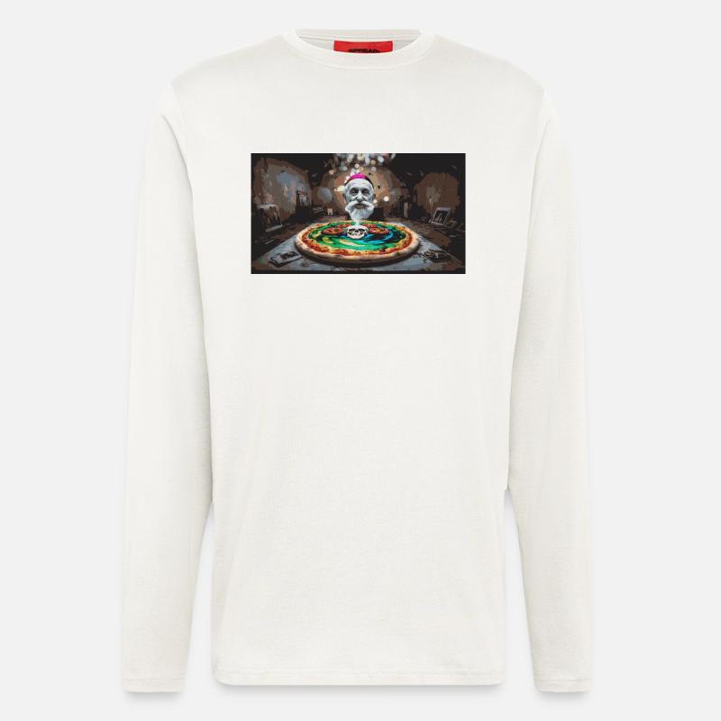 PizzaPope - Langarmshirt - made by SPREAD  - OFF WHITE