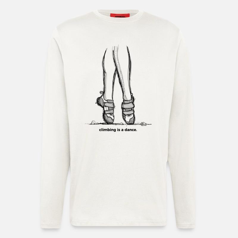 Climbing is a dance - Longsleeve - made by SPREAD  - OFF WHITE
