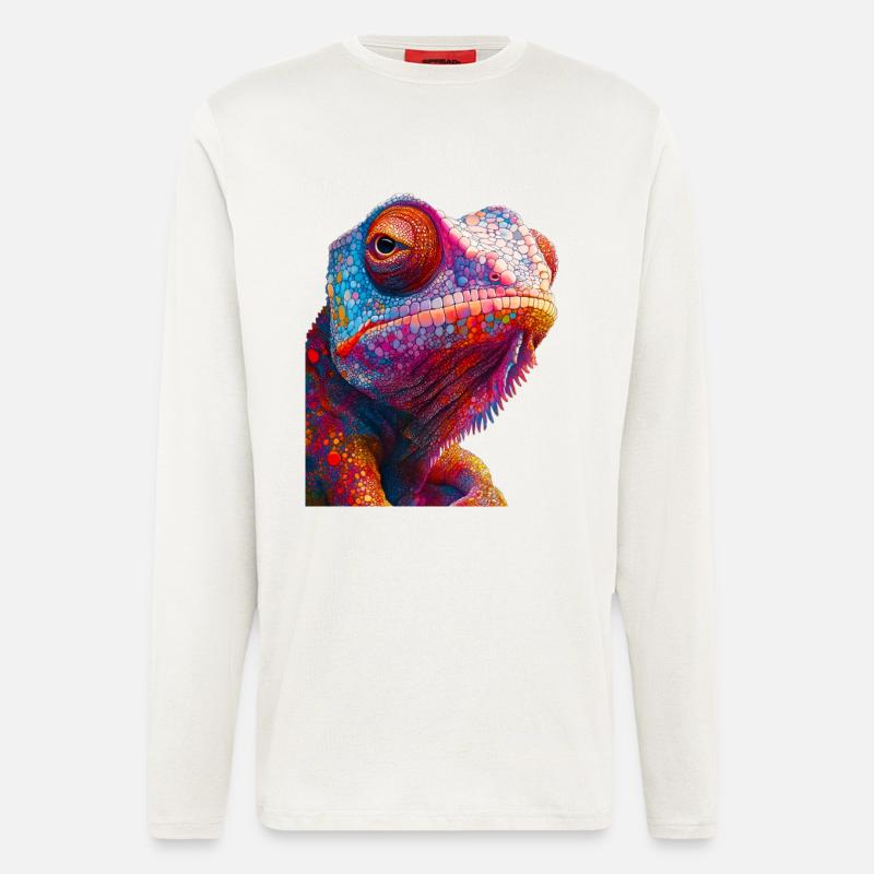 Chamäleon - Langarmshirt - made by SPREAD  - OFF WHITE