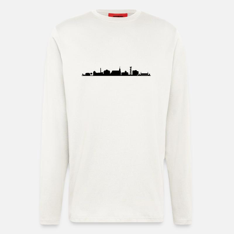 Skyline Cottbus - Langarmshirt - made by SPREAD - OFF WHITE
