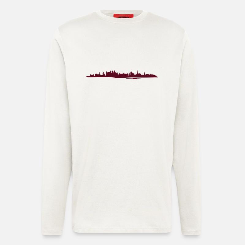 Skyline - Schwerin - Langarmshirt - made by SPREAD  - OFF WHITE