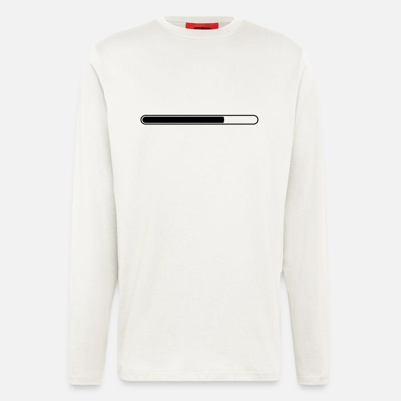 Ladebalken Statusbalken Fortschritt - Langarmshirt - made by SPREAD  - OFF WHITE