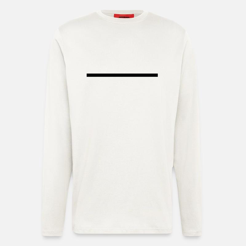 Strich - Linie - Langarmshirt - made by SPREAD  - OFF WHITE