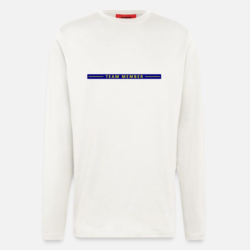 Team Mitglied Linie - Langarmshirt - made by SPREAD  - OFF WHITE