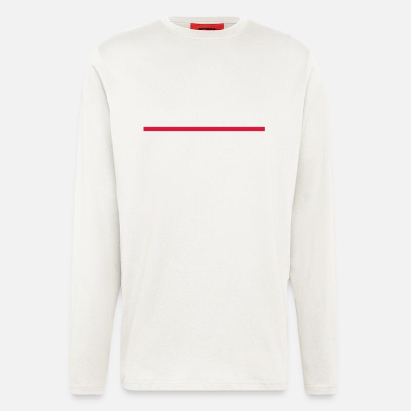 strich_f1 - Langarmshirt - made by SPREAD  - OFF WHITE