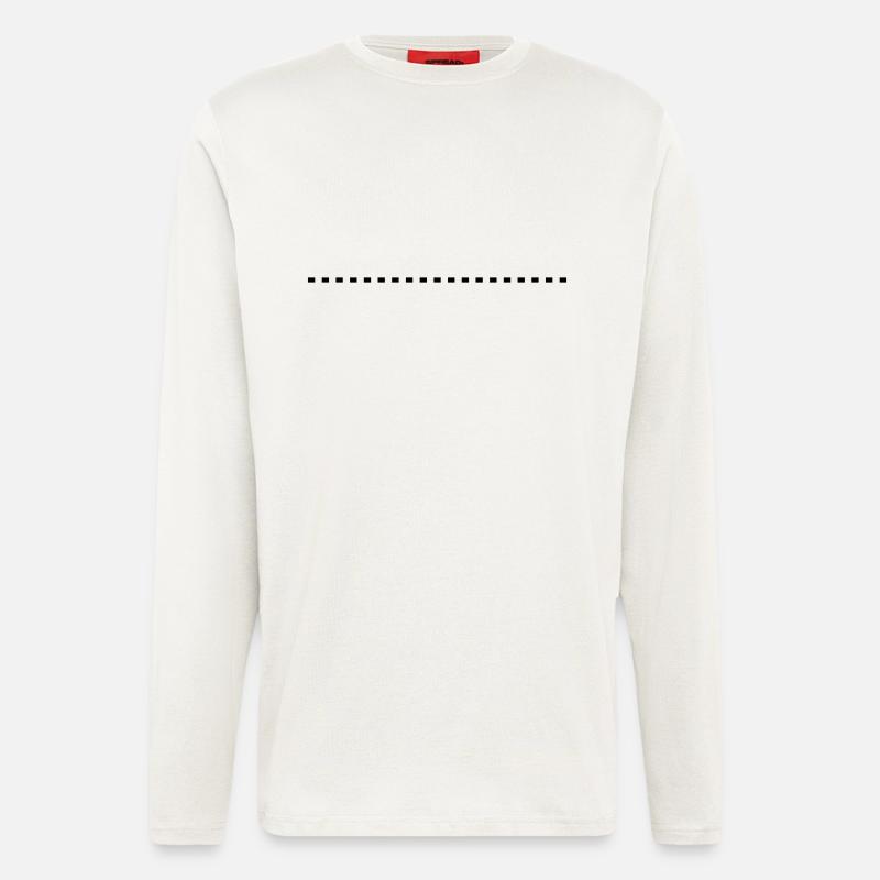 dashed_line_1c - Langarmshirt - made by SPREAD - OFF WHITE