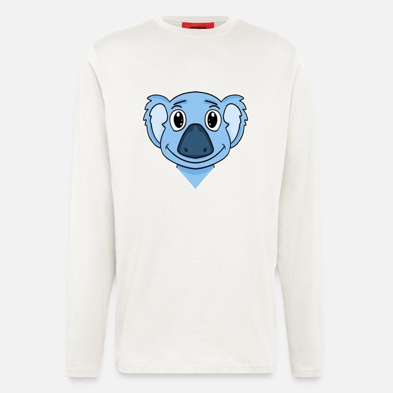 Koala Bear Head - Longsleeve - made by SPREAD  - OFF WHITE