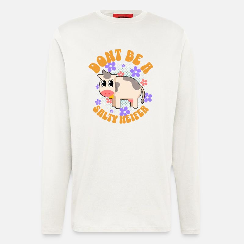 Kuh Kühe - Langarmshirt - made by SPREAD  - OFF WHITE
